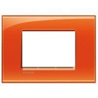 LivingLight - plaque rectangulaire 3 modules Orange vue 1