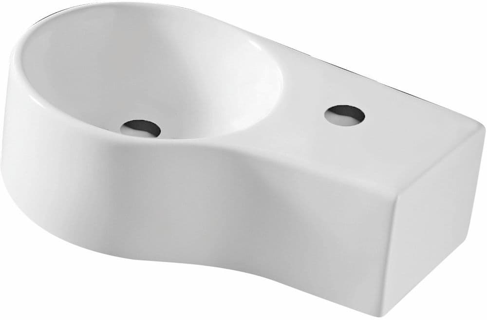 Van Marcke Origine Bali II lave-mains 440 x 275 mm trou de robinet à droite vue 1