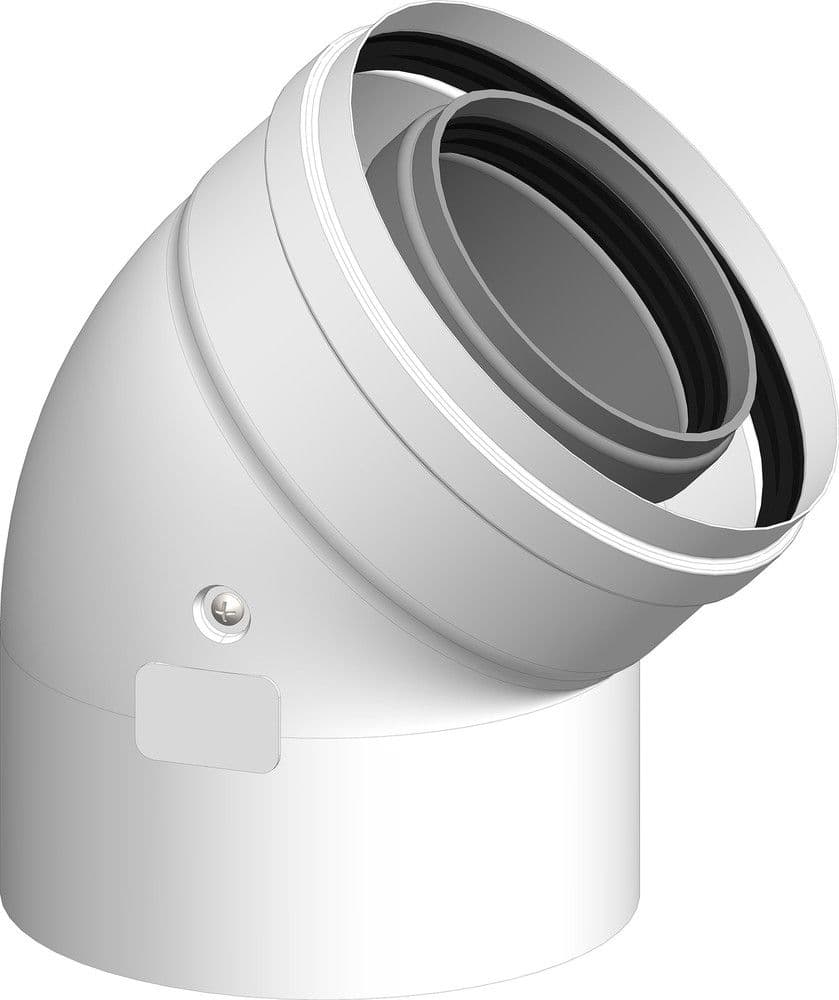 DIN PPH CON040 COUDE45°D60/100 vue 1