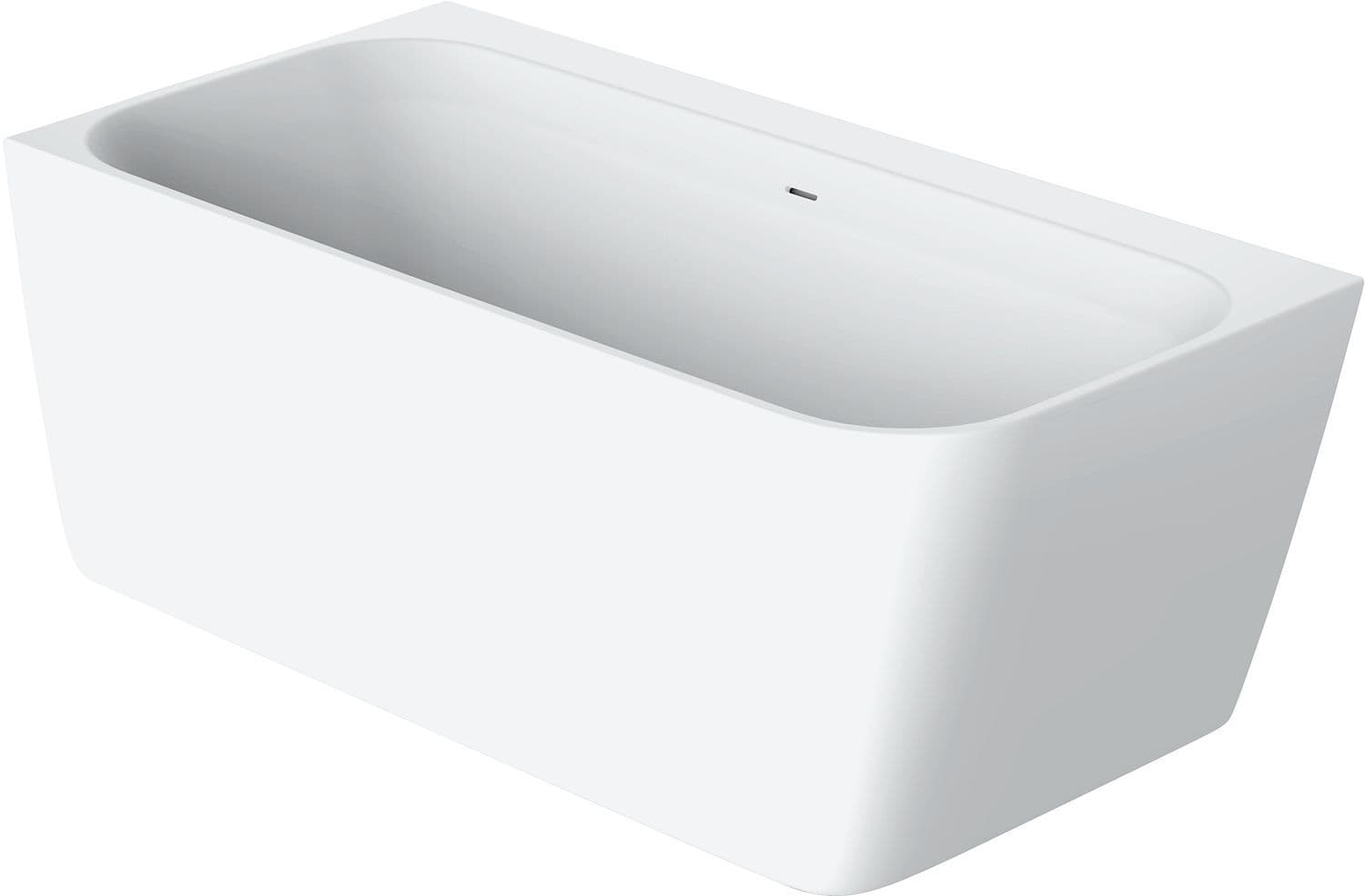 BAIGNOIRE+SIPHON+CLICK CREPINE 170X81 CORNER GAUCHE XONYX BLANC MAT vue 1