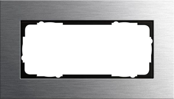 Cadre de finition Gira Esprit Acier inoxydable - Acier inoxydable brossé. vue 1