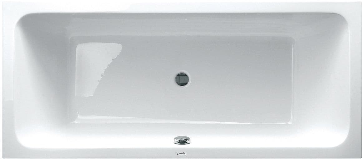 BAIN DUO D-CODE DURAVIT SANS PIEDS 180-80CM BLANC CENTRE vue 1