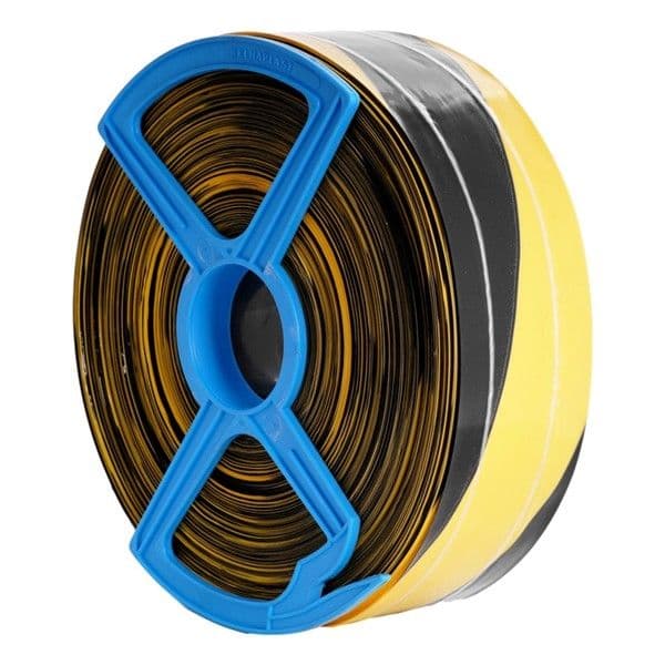Ruban de balisage renforcé (fil nylon) 80 x 250mm Jaune / Noir vue 1