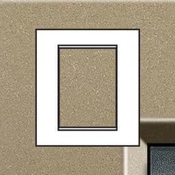 LivingLight - plaque rectangulaire 3 + 3 modules Square vue 1