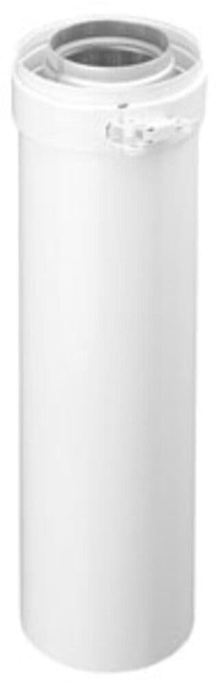 Muelink & Grol tuyau concentrique collier serrage D80/125 L1000mm blanc alu vue 1