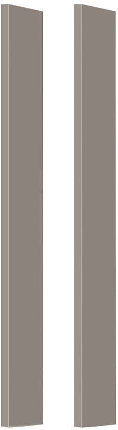 PAROI LATERALE POUR ARMOIRE DE TOILETTE MOLTO (SET 2 PIECES) POUDRE GRIS vue 1