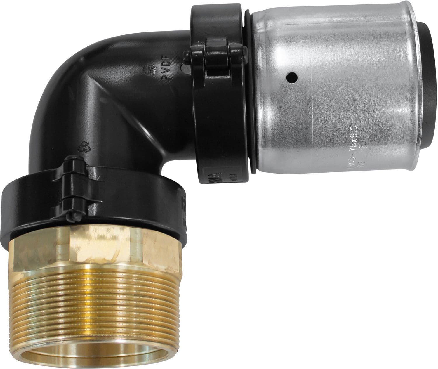 COUDE A SERTIR SYNTHETIQUE HENCO 90° 90MM-2"M vue 1