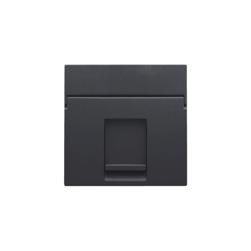 Enjoliveur data 1x RJ, couleur anthracite coated vue 1