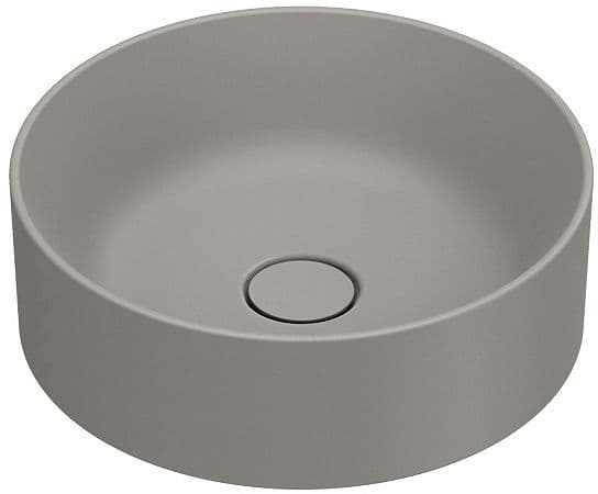 OPBOUWLAVABO ZERO CATALANO CATAGLAZE+ DIAMETER 40 H13 ZONDER OVERLOOP TORTORA SATINATO vue 1