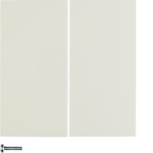 Touche pour variateur électronique universel double Berker S.1 / B.3 / B.7 Blanc, brillant vue 1
