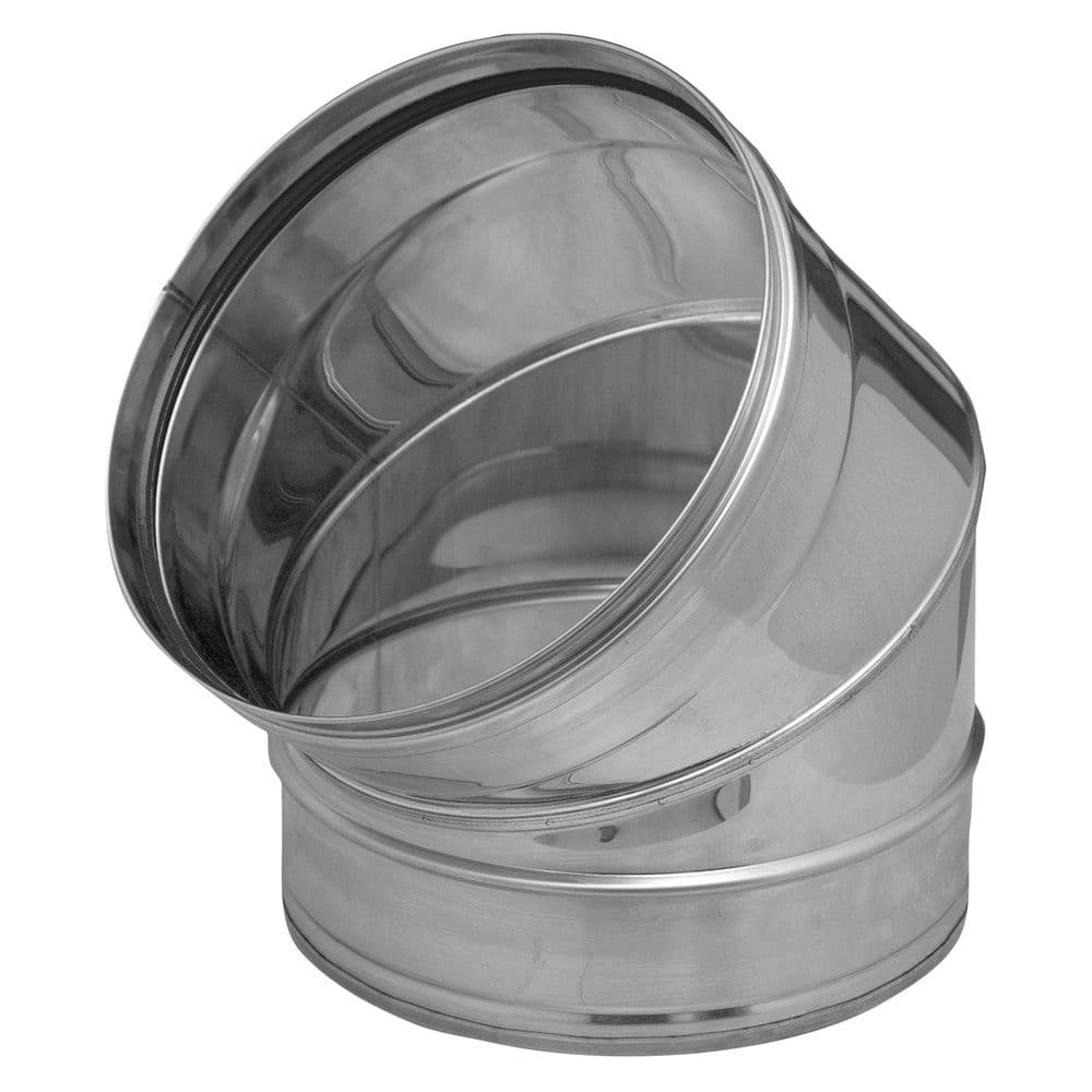 Dinak SW06 040 coude 45° D130 inox 316L 0,6mm sans joint vue 1