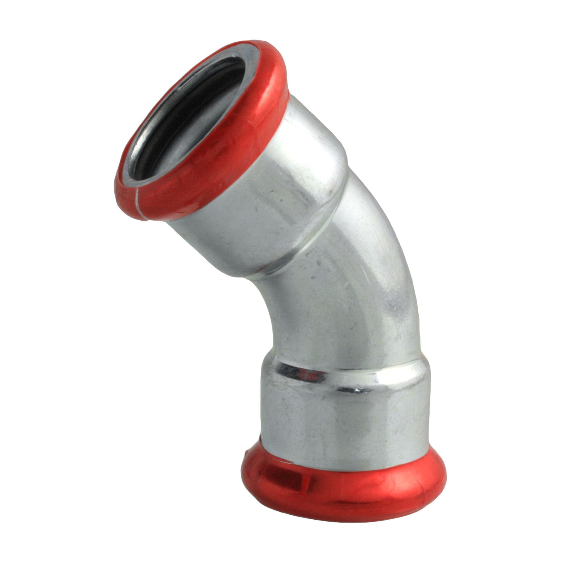 PRESS ACIER 'M 'GALVANISÉ COUDE 45° 15 X 15 MM FF C22ZCLBP vue 1