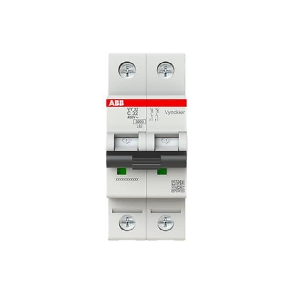 Disjoncteur VY30 2 pôles courbe C 32A 3kA vue 1