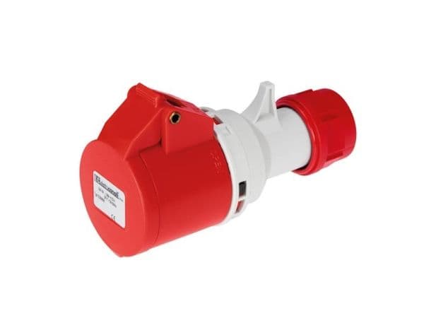 Fiche femelle CEE 16A 400V / 3 pôles + T IP44 vue 1
