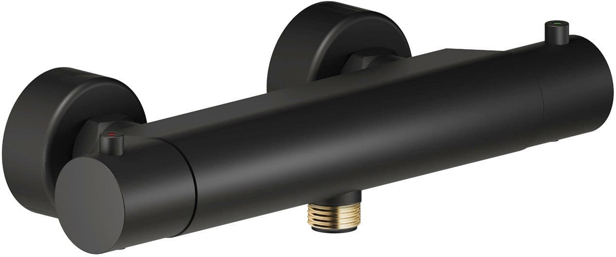 THERMOSTAT DOUCHE NORDICA 2.0 NOBILI NU NOIR MAT vue 1