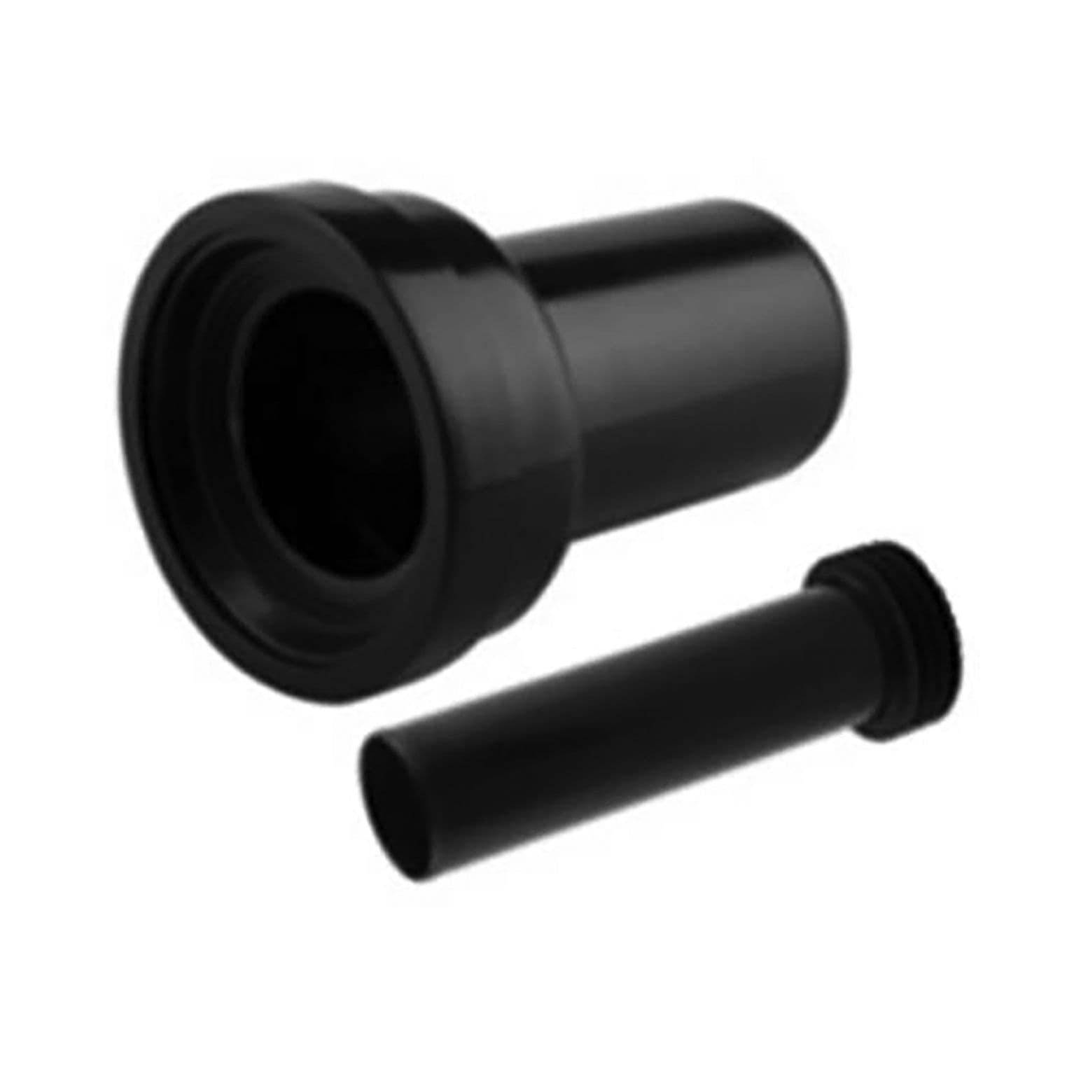 ALONI KIT DE RACCORDEMENT POUR TOILETTE SUSPENDU - DROIT - ENTRÉE ET SORTIE - DIAMÈTRE 90/45 - NOIR vue 1