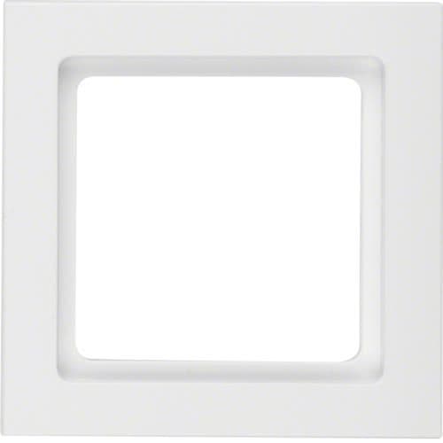 Plaque de recouvrement 1 poste Berker Q.3 Blanc polaire, Velours vue 1
