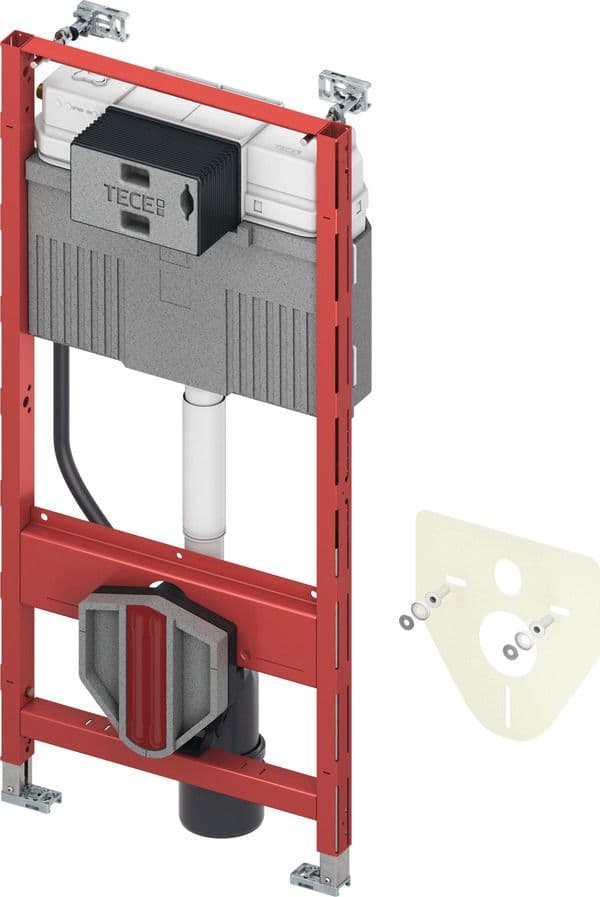 TECEPROFIL - MODULE WC AVEC RÉSERVOIR UNIVERSEL, FIXATION MURALE ET KIT D'ISOLATION ACOUSTIQUE - UNIVERSEL - HAUTEUR 1120 MM vue 1