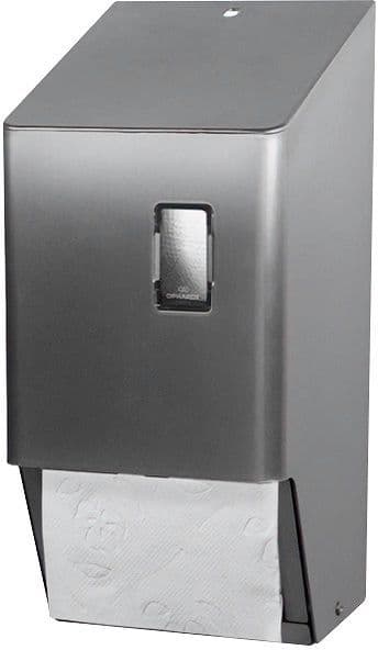 DISTRIBUTEUR PAPIER DE TOILETTE SANTRAL C&C 2 ROULEAU INOX BROSACE vue 1