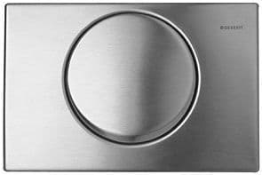 PLAQUE DE COMMANDE 1 TOUCHE MAMBO GEBERIT INOX BROSSE vue 1