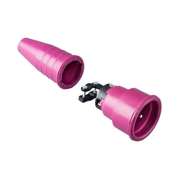 Fiche femelle caoutchouc Violet 2 pôles + T 16A vue 1