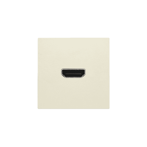 Set de finition avec prise HDMI/HDMI, couleur cream vue 1