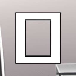 LivingLight - plaque air 3 + 3 modules Nickel mat vue 1