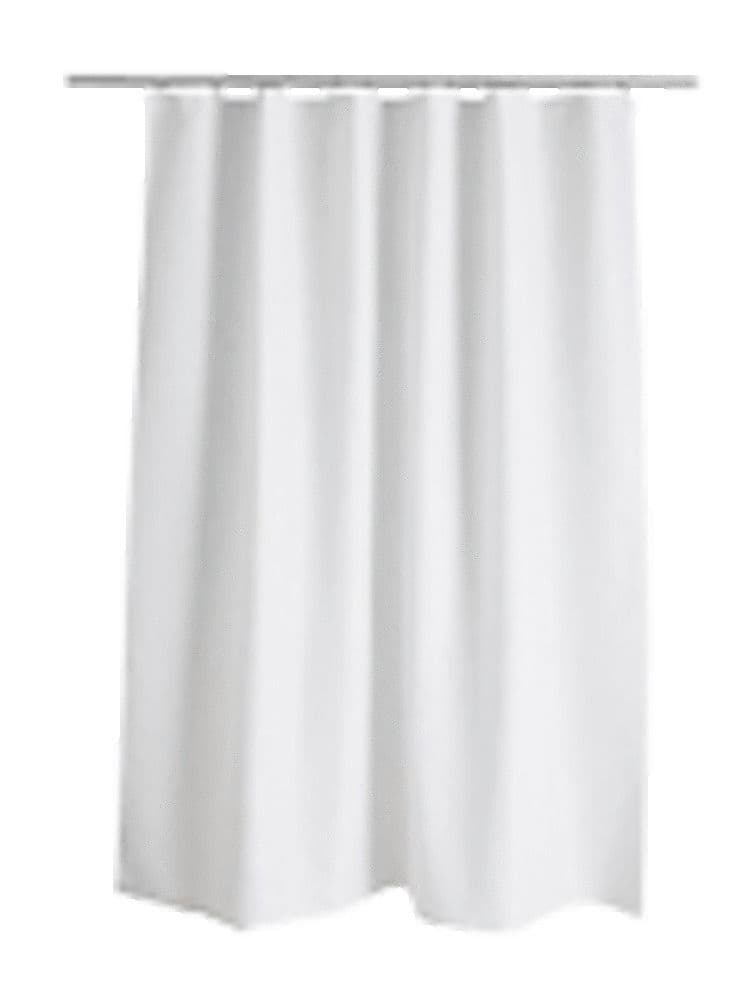 Rideau de douche PEVA plastique 1350x2000mm non transparent blanc 9 d'oeillets vue 1
