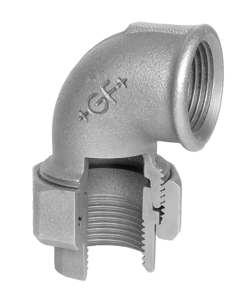 Georg Fischer noir nr.96 coude Raccord 90° FF 3/4" vue 1