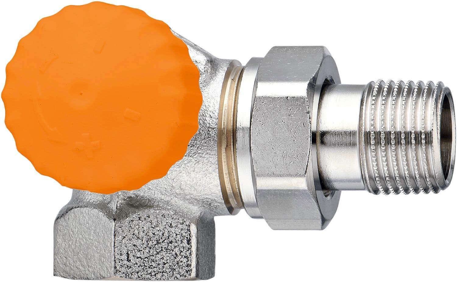 THERMOSTATISCHE RADIATORKRAAN ECLIPSE HEIMEIER 3/8"-3/8" HAAKS LINKS vue 1