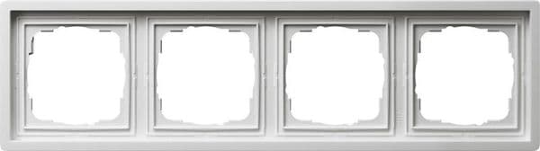 Cadre de finition Gira F100 Blanc brillant En combinaison avec la bride vue 1