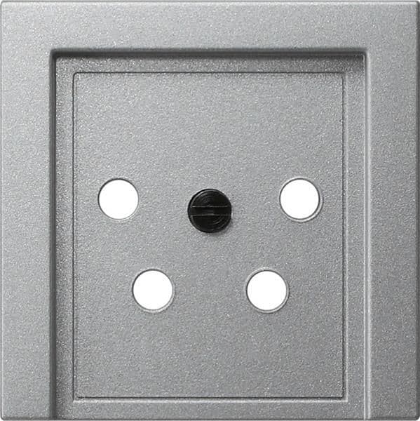 Cache pour boîtier de jonction KPN à 4 pôles teinte Alu vue 1