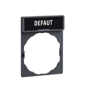 Porte étiquette 30 x 40mm standard - Ø 22 - avec étiquette Defaut vue 1