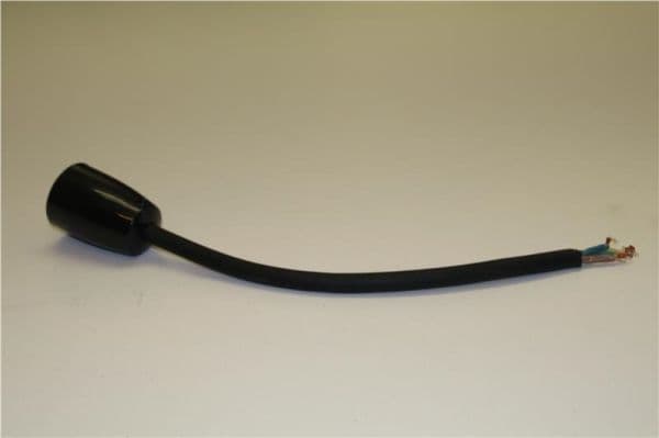Prise mobile 2 pôles + T 16A 250V~ Noire vue 1