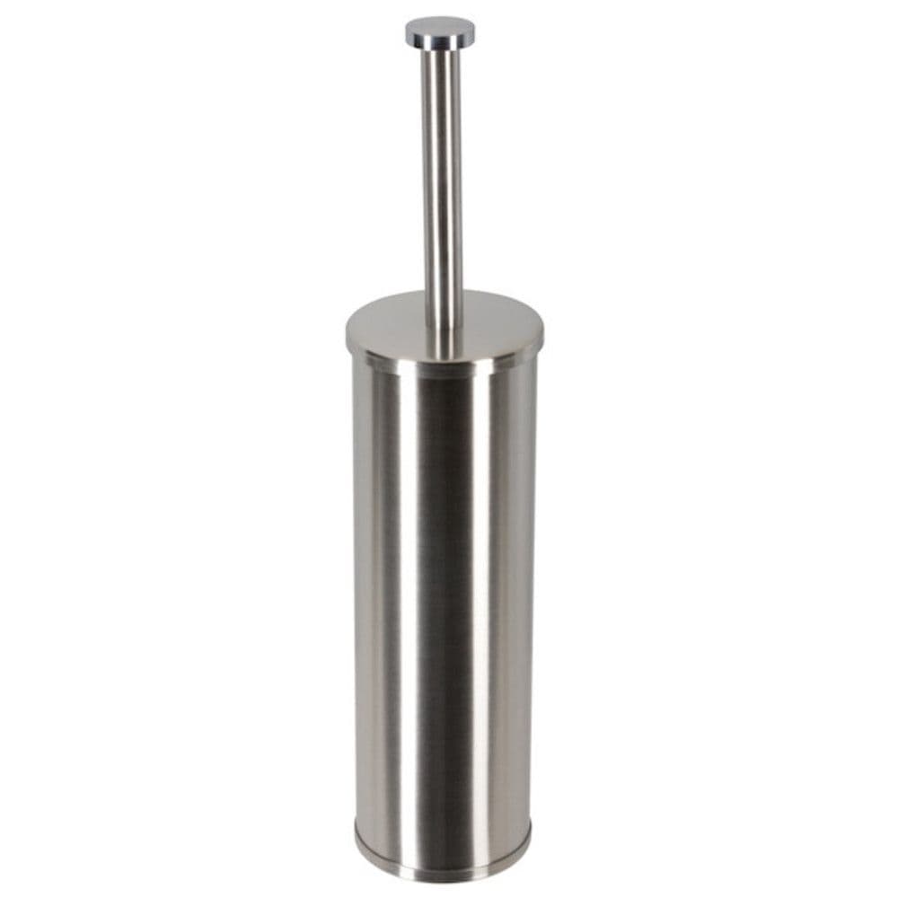 Geesa Nemox Stainless Steel porte-brosse WC mural blanc acier inoxydable brossé vue 1