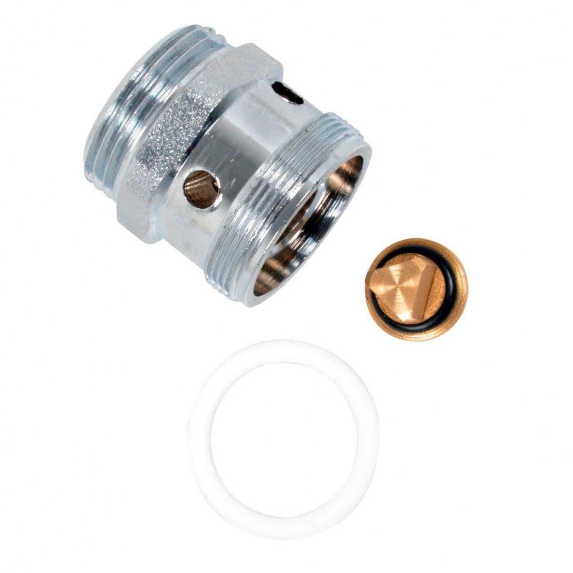 98631120 LT clapet anti-retour, chromé, M28AG x 3/4" M, avec Aérateur de tuyau vue 1
