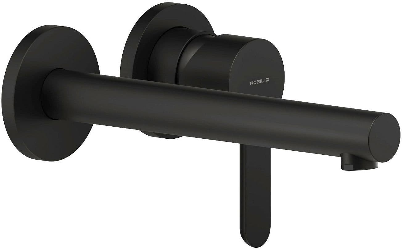 SET DE FINITION MITIGEUR LAVABO ABC NOBILI 200MM NOIR MAT vue 1