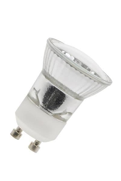 PAR11 Gu10 230V 20W 30° claire Aluminium 2000h 250cd 35 x 50mm lampe halogène haute tension avec réf vue 1