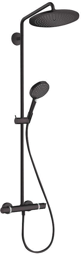 COLONNE DE DOUCHE+ THERMOSTAT CROMA SELECT S280 1JET HG ECOSMART NOIR MAT 9 LITRE/MINUTE vue 1