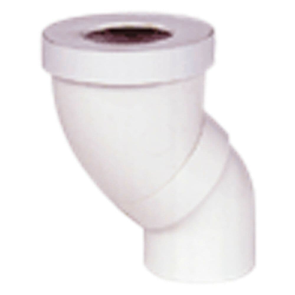 Nicoll Prise WC raccord réglable D 90 mm PVC blanc vue 1