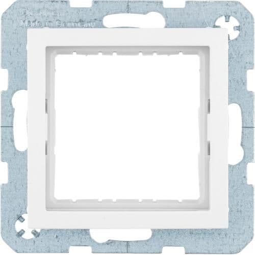 Adaptateur 45 x 45mm pour Berker S.1 / B.3 / B.7 Blanc polaire vue 1