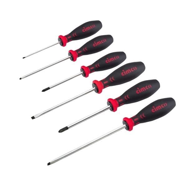 Assortiment tournevis plat et en croix - set 6 pièc vue 1