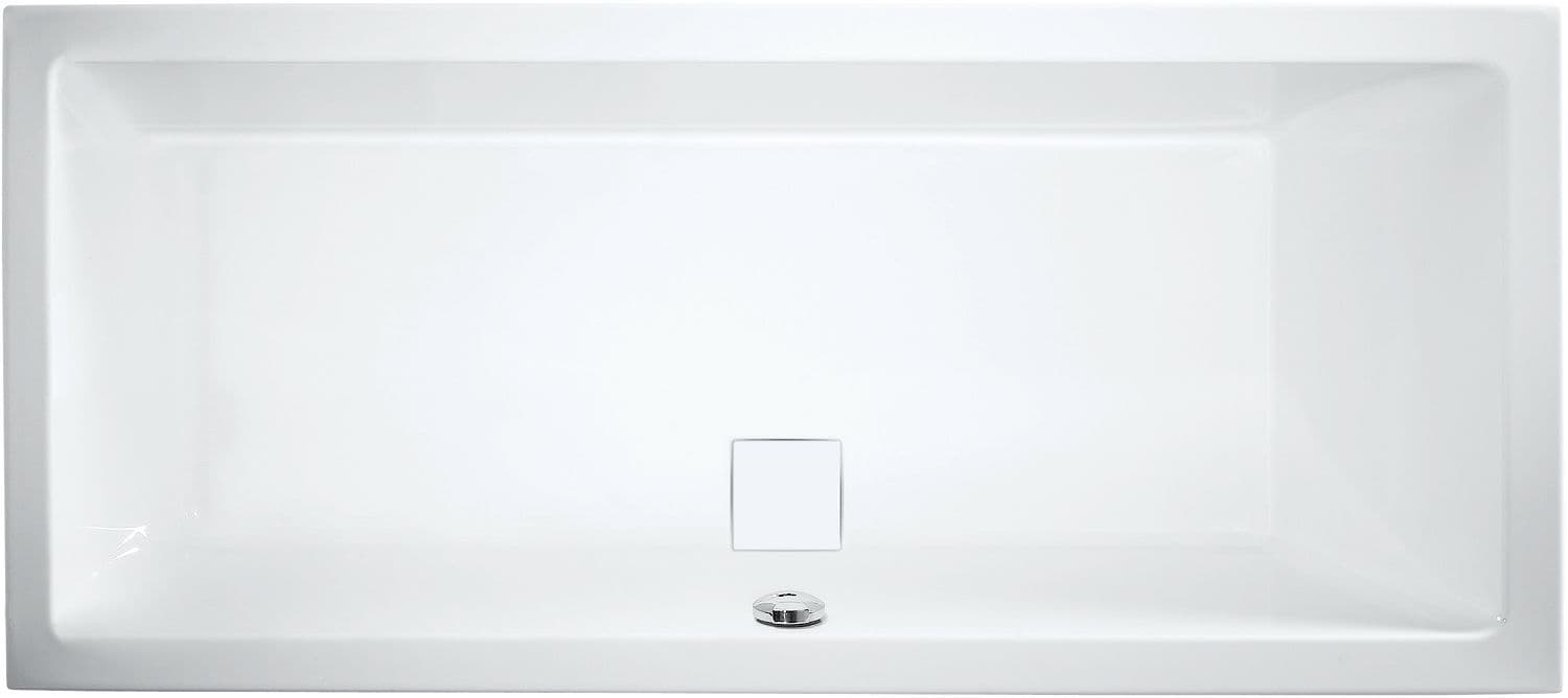 BAIN DUO ARTE + PIEDS + SET DE FINITION 180-80CM BLANC vue 1