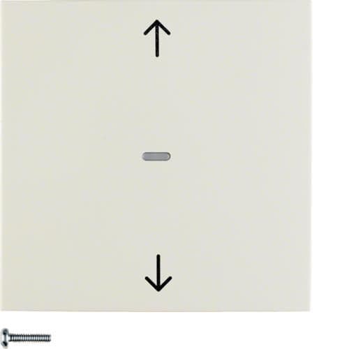 Bouton - poussoir volet S.1 / B.3 / B.7 Blanc brillant vue 1