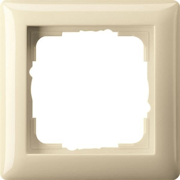 Cadre de finition Gira standard 55 Blanc crème brillant vue 1