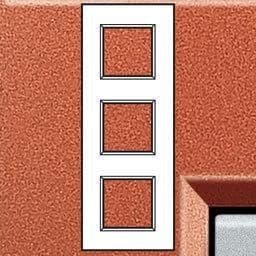 LivingLight - plaque rectangulaire 3 x 2 modules 71mm Brique vue 1
