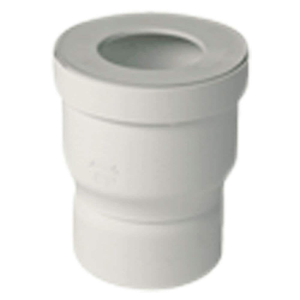 Nicoll manchon WC droit sortie D 100 mm raccordement D 85-107 mm PVC blanc vue 1