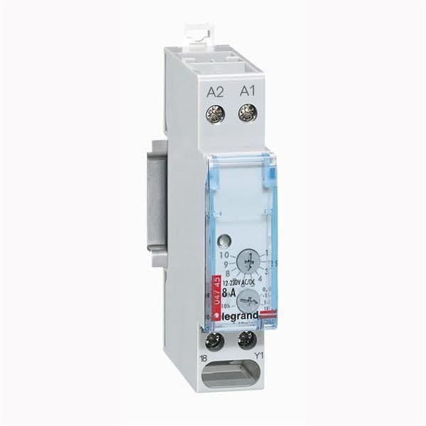Relais temporisé 8A - 250V à la mise sous tension - 1 module vue 1