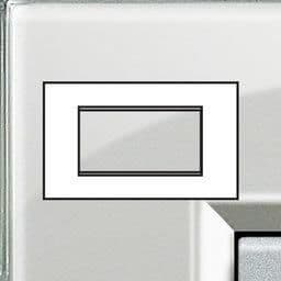 LivingLight - plaque rectangulaire 4 modules Gris givré vue 1