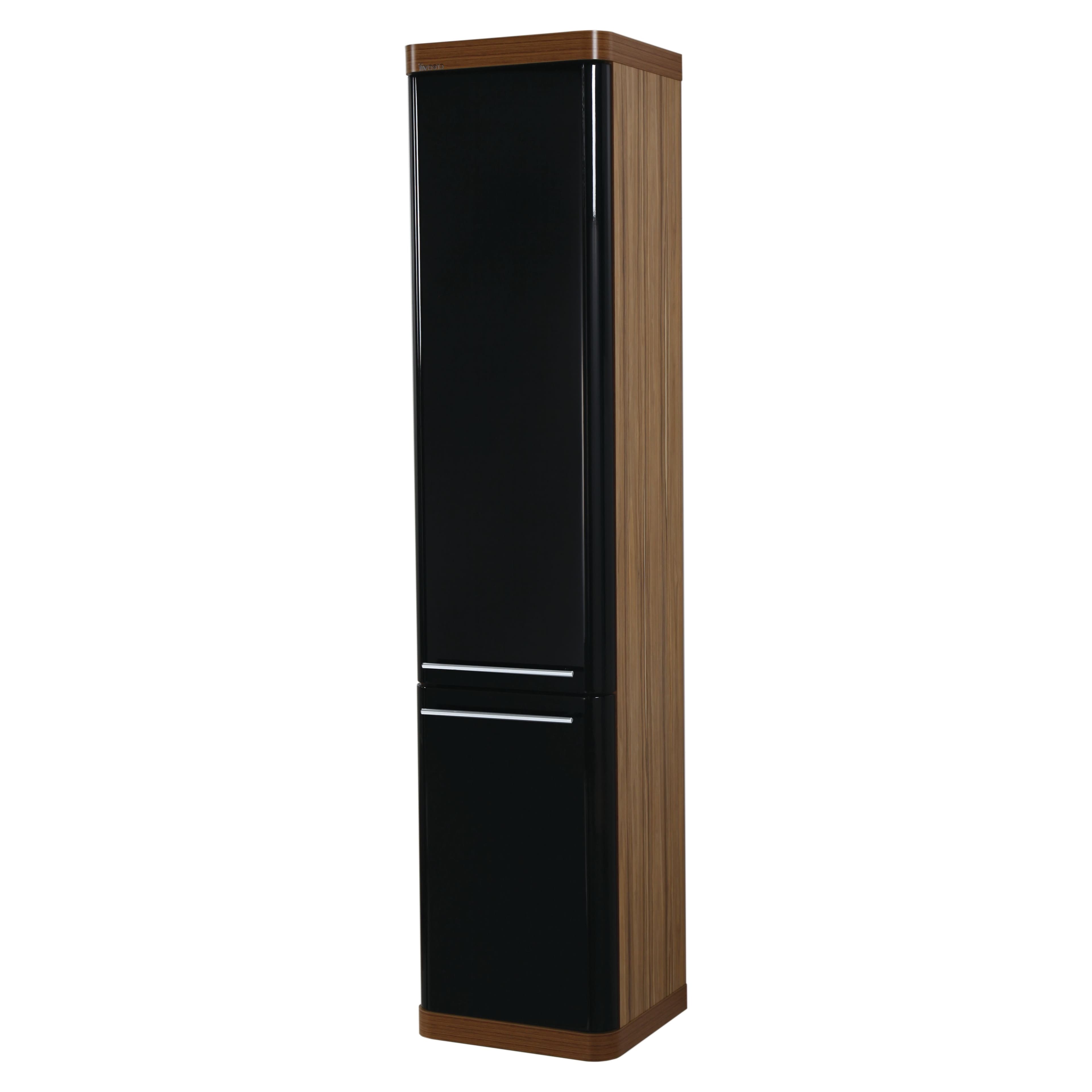 CREAVIT PIANO 100 MEUBLE COLONNE(40X180X35CM) - NOIR-BRUN vue 1